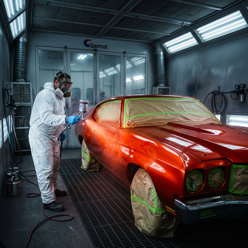 Spray Booth Paint Refinishing